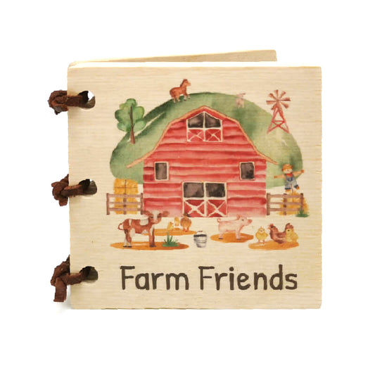 Wooden Book - Farm Friends