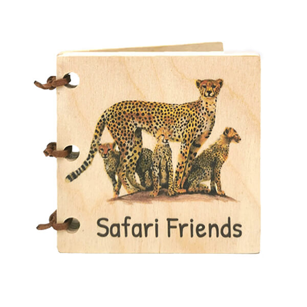 Wooden Book - Safari Friends